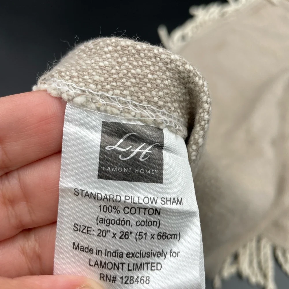 Lamoni Home standard pillow sham size 20” x 26”